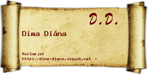 Dima Diána névjegykártya